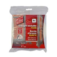 Bandă etanșare din burete ELLEN, autoadezivă, 9m, 12x6mm