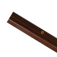Bandă pentru ușă PDS ELLEN, cu șuruburi, din PVC, cu cauciuc, 1m, maro