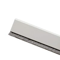 Bandă pentru ușă PDS-B-ZK ELLEN, autoadezivă, din PVC, cu perie, 1m, alb 