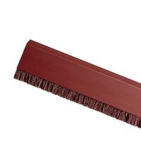 Bandă pentru ușă PDS-B-ZK ELLEN, autoadezivă, din PVC, cu perie, 1m, maro