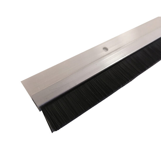 Bandă pentru ușă garaj, IDS, ELLEN, cu șuruburi, din aluminiu, cu perie 18mm, 1m
