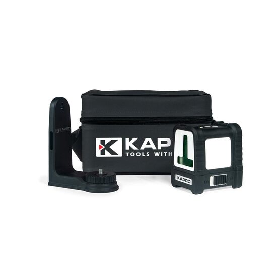 Nivelă cu laser verde KAPRO, 870G, 2 linii, rezistentă la apă IP65