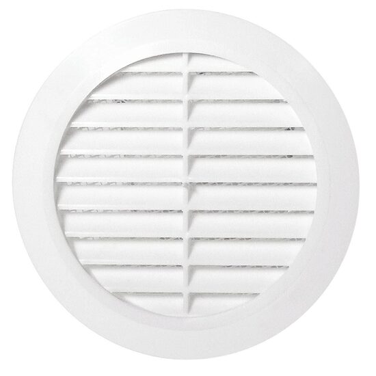 Grilă de aerisire rotundă cu plasă KARRO, pentru tubulatură, diametru, 110mm