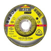Disc de șlefuire KLINGSPOR A 24 Extra, curbat, universal, pentru metal, 115mmx6mm