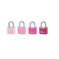 Lacăt bagaje din aluminiu MASTER LOCK 9123EURDQCOLNOPCOL, corp 20mm, clasă securitate 3/10, cheie, set 4 buc.