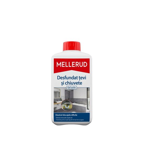 Gel pentru desfundarea țevilor de scurgere MELLERUD, 1L