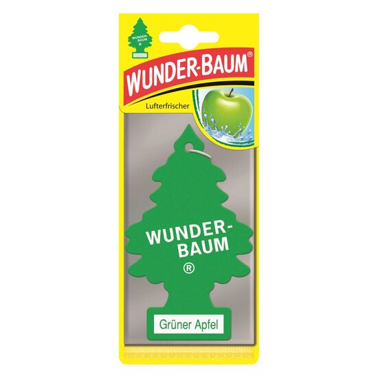 Odorizant auto WUNDER-BAUM Gruner Apfel, brăduț, parfum de mar verde