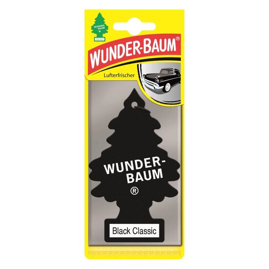 Odorizant auto WUNDER-BAUM Black Classic, brăduț, parfum de cedru