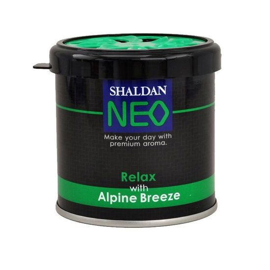 Odorizant auto SHALDAN NEO Alpine Brize, capsulă cu gel, parfum dulce de ierburi și flori de câmp