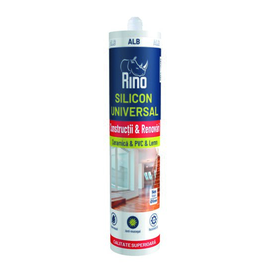 Silicon universal RINO, 280ml, alb 