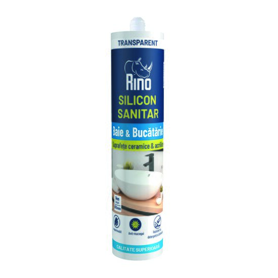 Silicon sanitar RINO, 280ml, transparent