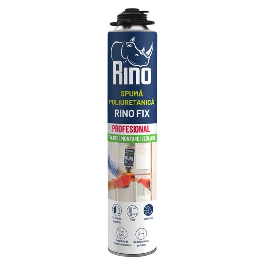 Spumă poliuretanică RINO Fix, 700ml, pentru pistol