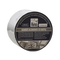 Bandă de etanșare din aluminiu cu butil RINO, 1mmx100mmx10m