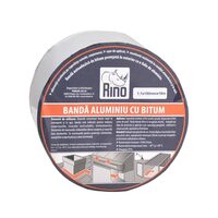 Bandă de etanșare din aluminiu cu bitum RINO, 1mmx150mmx10m