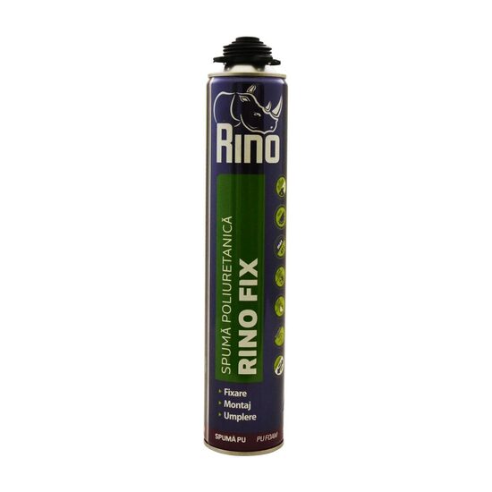 Spumă poliuretanică de iarnă RINO Fix, 700ml, cu aplicator