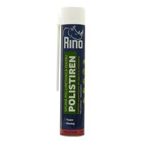 Spumă poliuretanică adezivă pentru polistiren RINO Polistiren, 750ml, cu aplicator
