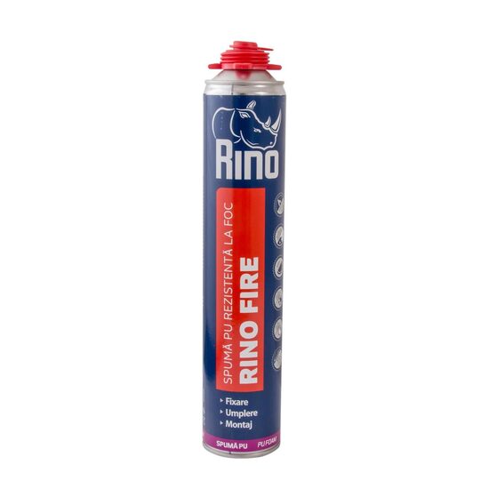 Spumă poliuretanică rezistentă la foc RINO FIRE, 750ml, pentru pistol