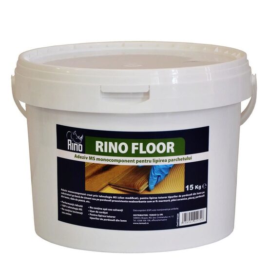 Adeziv MS monocomponent pentru lipirea parchetului RINO FLOOR, 15kg 