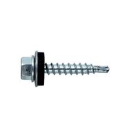 Șurub autoforant STARKFIX, cu cap hexagonal și șaibă EPDM, pentru metal, 4,8x25, zincat, 250buc