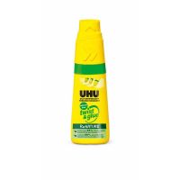 Adeziv universal fără solvent pentru școală și birou UHU Twist&Glue Renature, aplicator 3 în 1, 35ml