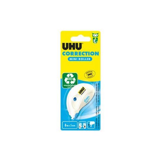 Bandă corectoare mini UHU Mini Correction Roller, 6mx5mm MINI