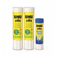 Set Lipici pentru hârtie UHU stic 2x21g + UHU stic Magic 8,2g