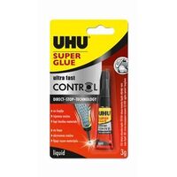 Adeziv instant cianoacrilat UHU Super Glue Control, 3g