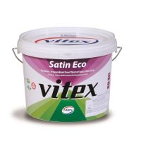 Vopsea lavabilă cu proprietăți antimicrobiene și finisaj satinat, VITEX Satin Eco, alb, 10L