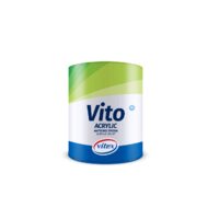 Vopsea acrilică 100% VITEX Vito Acrylic, alb, 3L