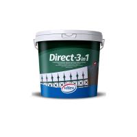 Vopsea email anticorozivă lucioasă VITEX Direct 3 în 1, 10 alb, 2,5L 