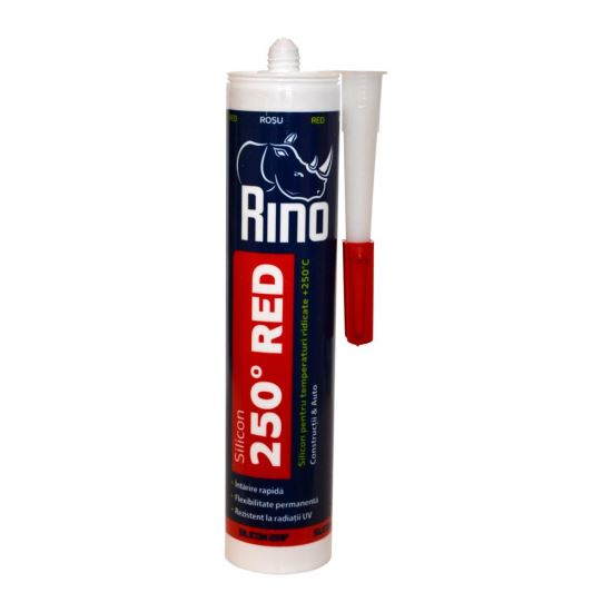 Silicon rezistent la temperaturi ridicate RINO, roșu, 280ml