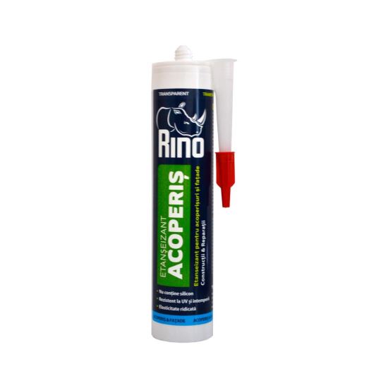 Etanșeizant pentru acoperișuri și fațade RINO, transparent, 310ml