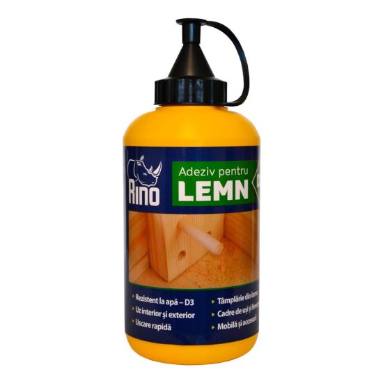 Adeziv pentru lemn rezistent la apă D3 RINO, 500g