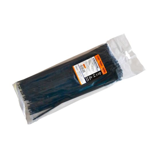 Colier de fixare din nylon, 100buc, 4,8x300mm, negru