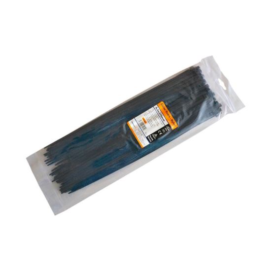 Colier de fixare din nylon, 100buc, 4,8x370mm, negru