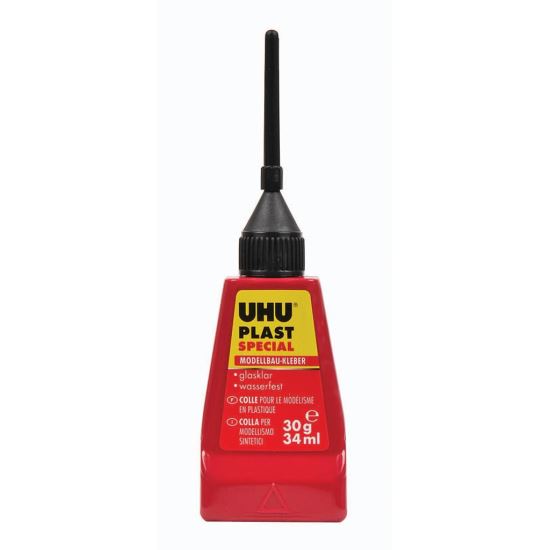 Adeziv special pentru asamblarea pieselor din polistiren UHU Plastic Special, 30g