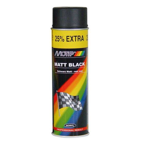 Vopsea auto MOTIP Rally, negru mat, 500ml