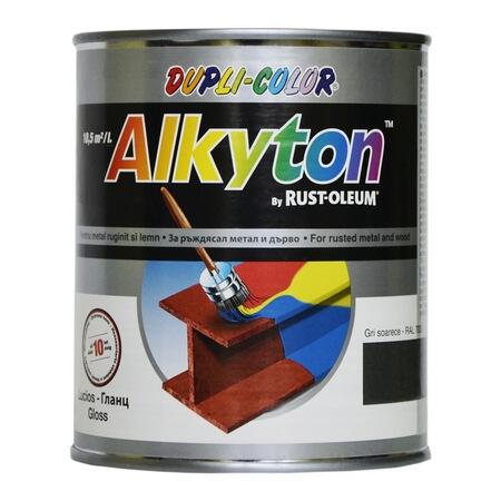 Vopsea antirugină,Alkyton,0.75L,gri, RAL7005