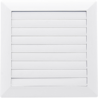 Grilă aerisire cu închidere (cu șnur) KARRO, 172mmx172mm, diametru 100, alb