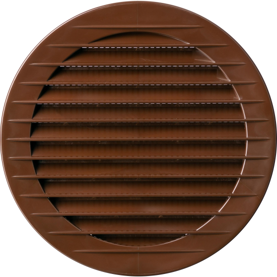 Grilă aerisire rotundă KARRO, ø 125mm, maro 