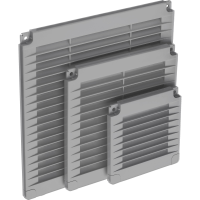 Grilă aerisire simplă KARRO, 150mmx150mm, Gri
