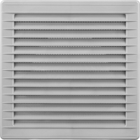 Grilă aerisire KARRO, 170mmx170mm, cu prindere reglabilă, gri