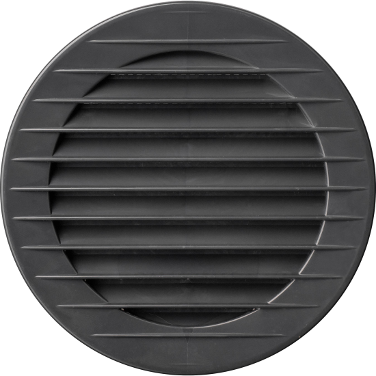 Grilă aerisire rotundă KARRO, ø 125mm, grafit
