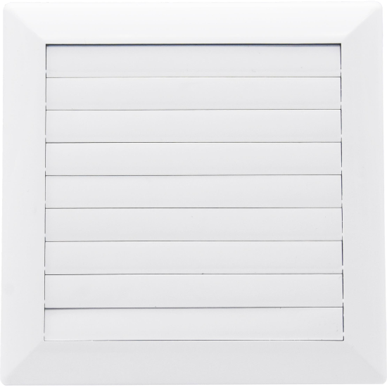 Grilă aerisire cu închidere (cu șnur) KARRO, 172mmx172mm, diametru 125, alb