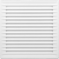 Grilă aerisire KARRO, 170mmx170mm, cu prindere reglabilă, alb