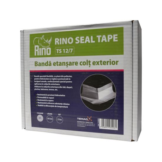 Bandă de etanșare colț exterior RINO SEAL, TS 12/7 