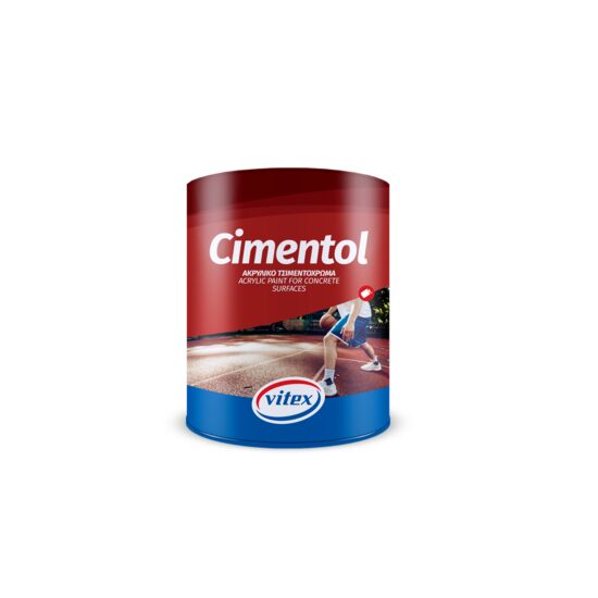 Vopsea acrilică pe bază de solvent pentru beton VITEX Cimentol, 845 verde, 2,5L