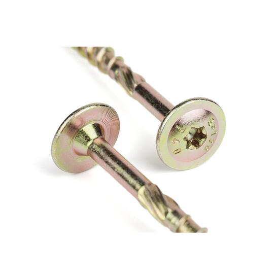 Șurub pentru construcții din lemn, cu cap plat INDEX TECBT, 8X180, 50buc