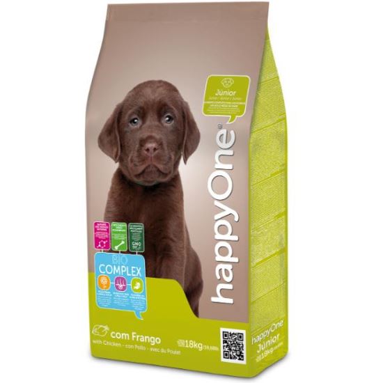  Hrană uscată pentru câine junior HappyOne, 18 kg