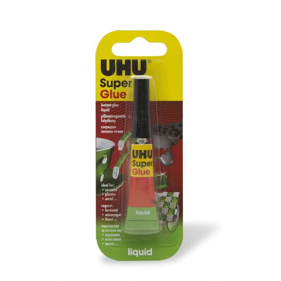 Super Glue Lichid UHU, adeziv instant, 3g 